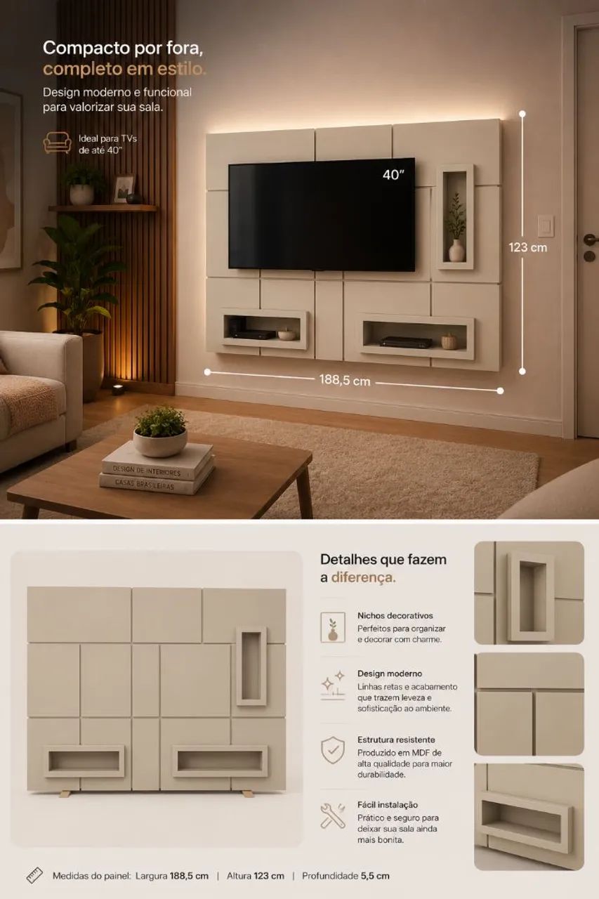 Painel de Tv MDF
