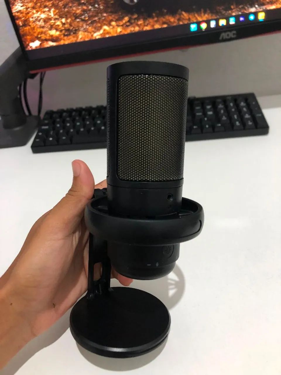 Microfone Condensador de PC Semi Novo - Foto 4
