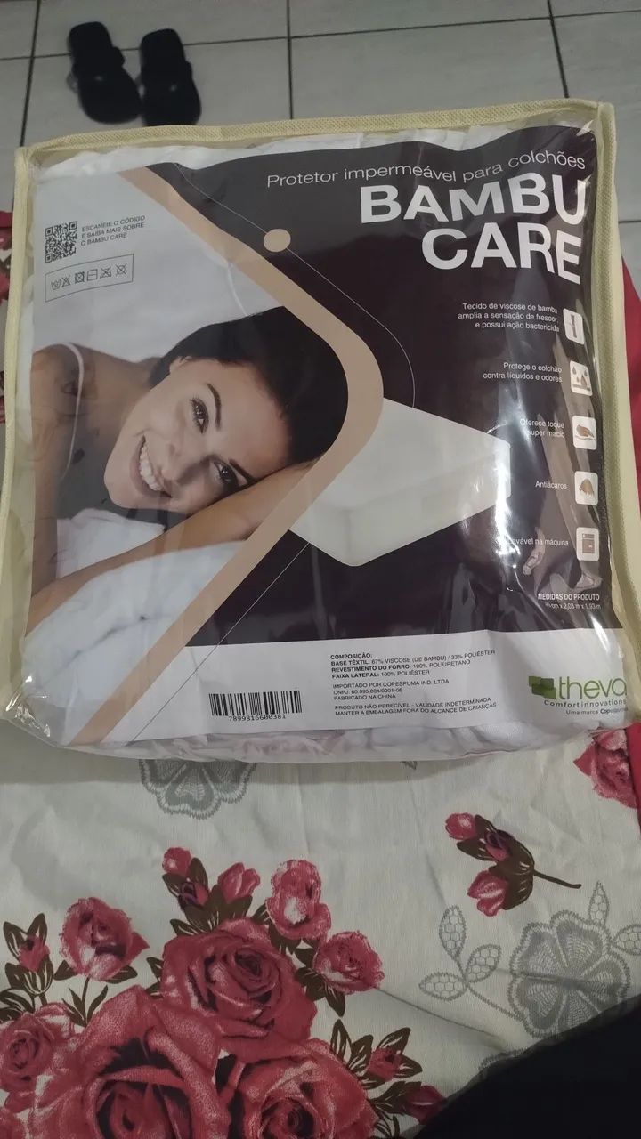 Protetor impermeável para colchões, bambu care - Foto 2