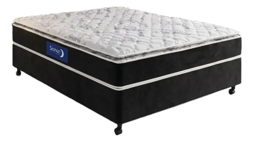 Cama box casal, com base Artec e colchão. Novíssima.  - Foto 2