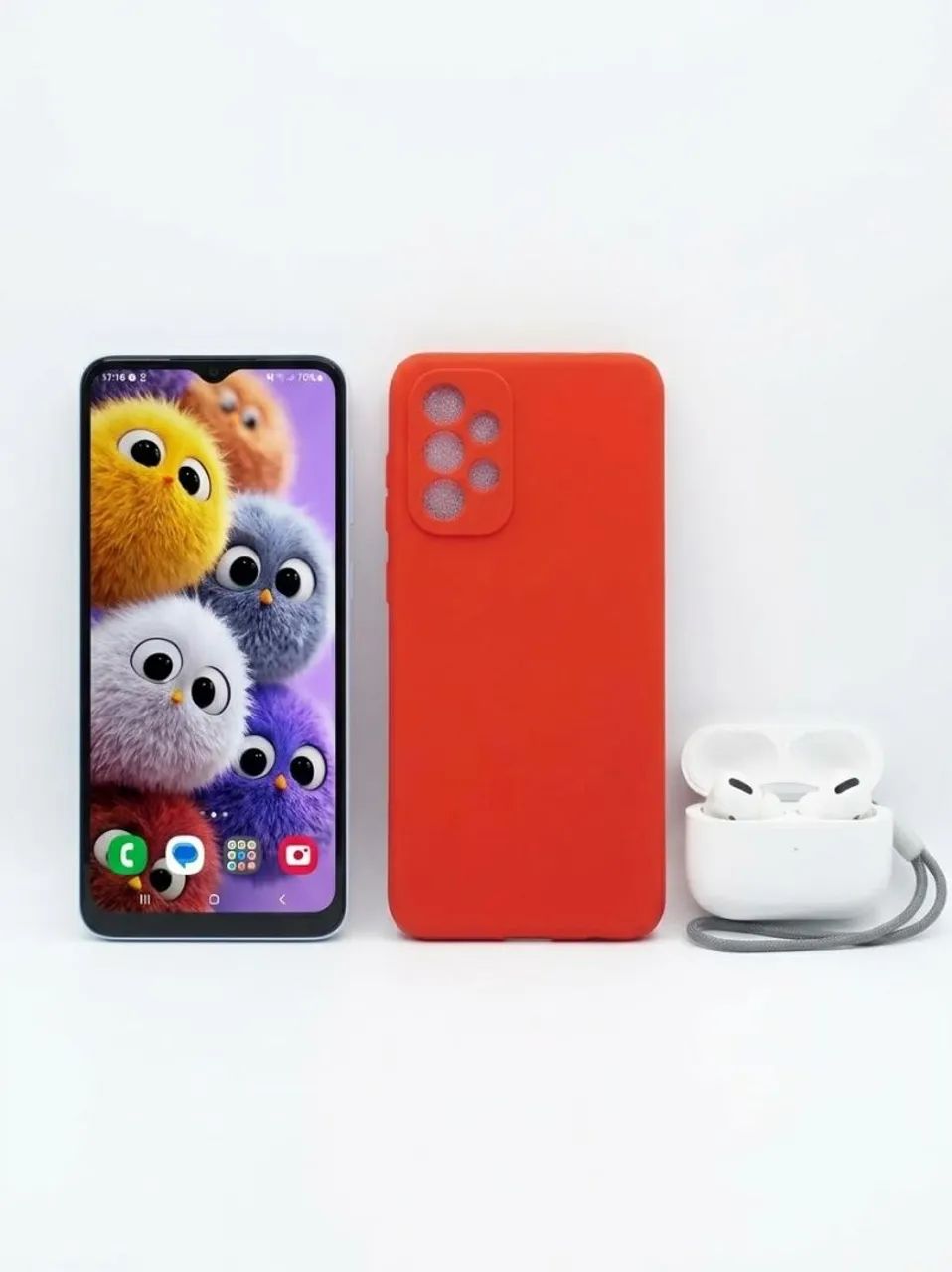 Samsung 128GB+fones+capa 