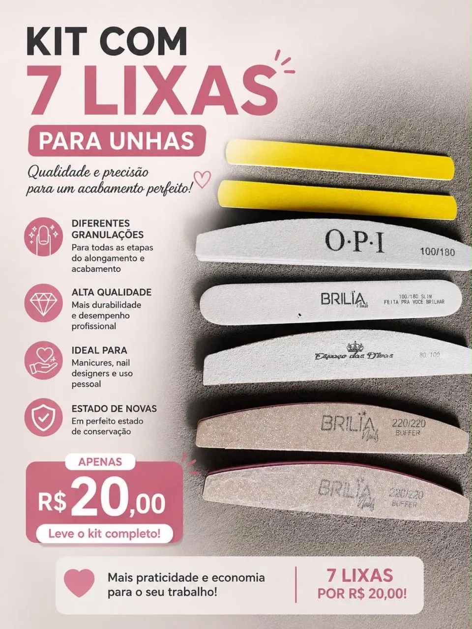 Objetos para manicure em gel e fibra  - Foto 5