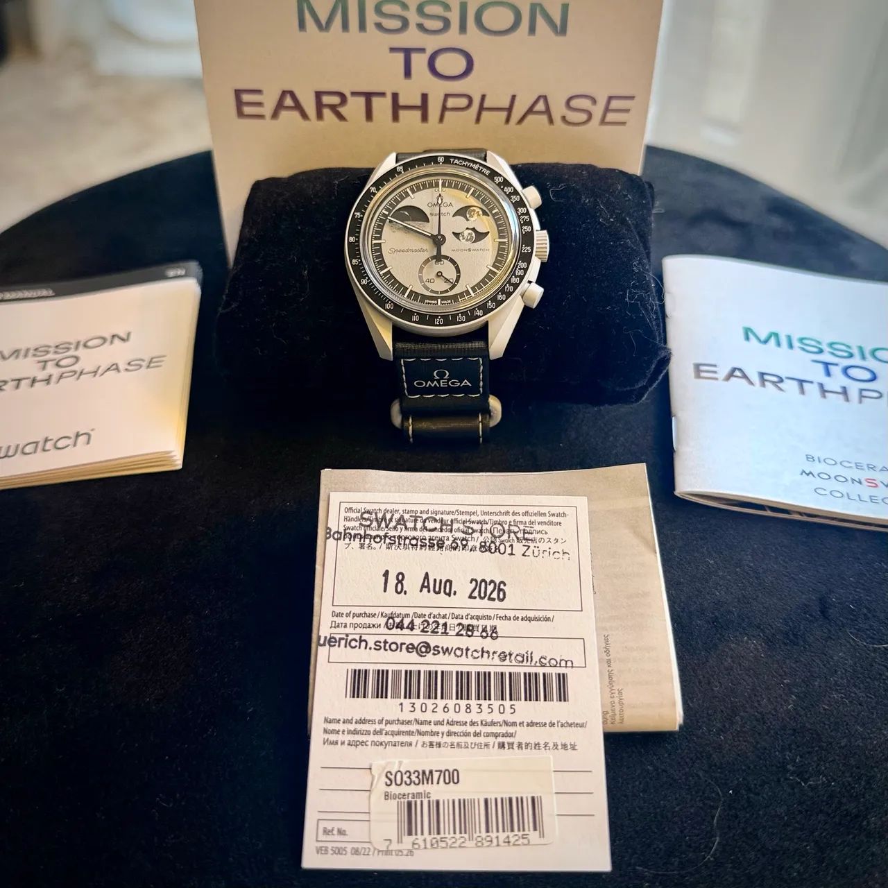 Omega x Swatch MoonSwatch Mission to Earthphase - Novo