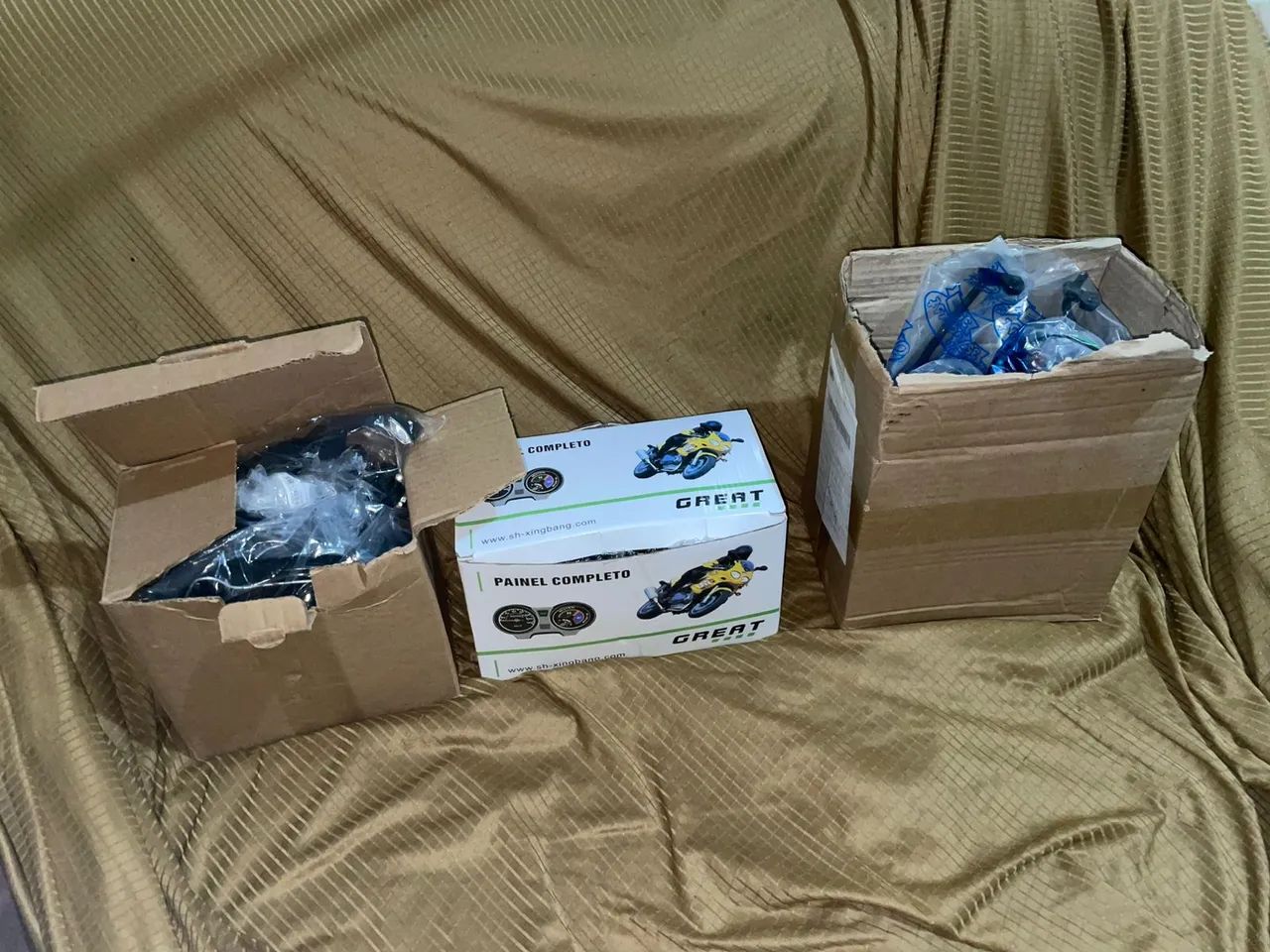 Caixa de farol completal + painel redondo+aranha + 4 setas e parafusos tudo novo - Foto 5