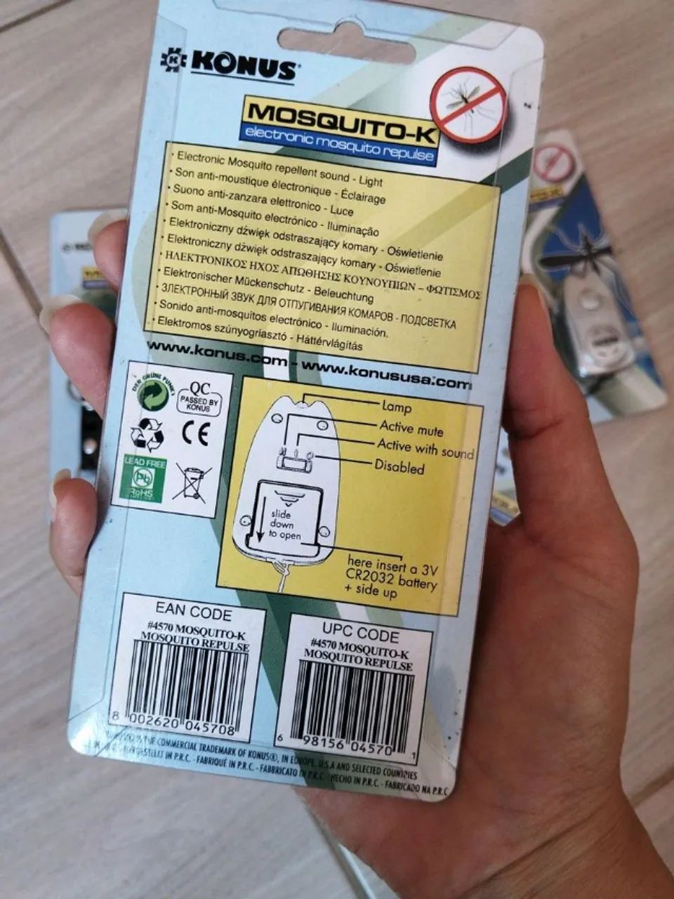 Kit com 5 chaveiros repelente eletrônico  - Foto 3