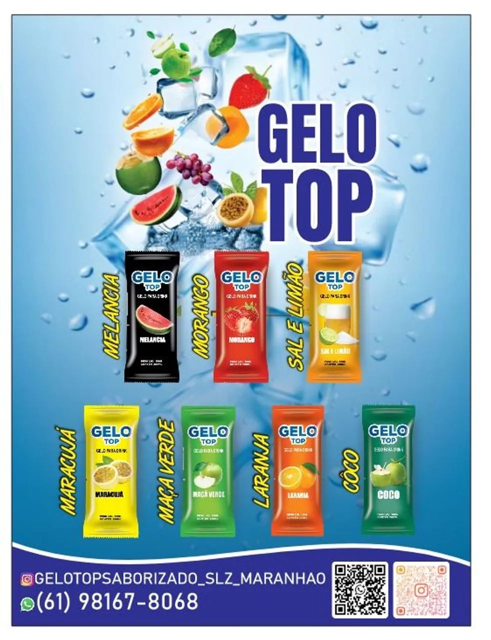 Gelo saborizado 