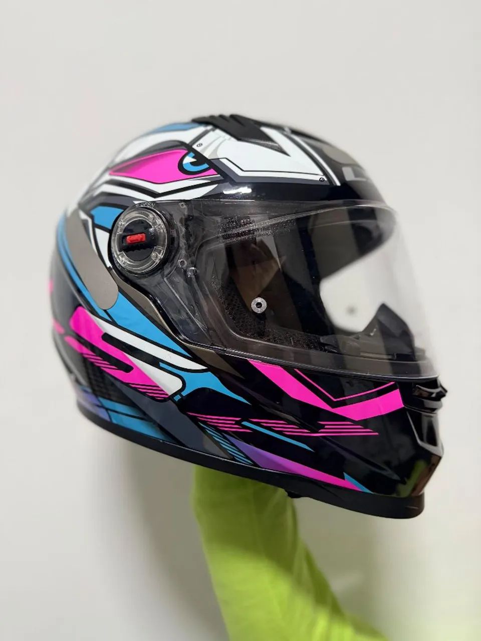 Capacete ls2 xdron rosa e roxo - Foto 2