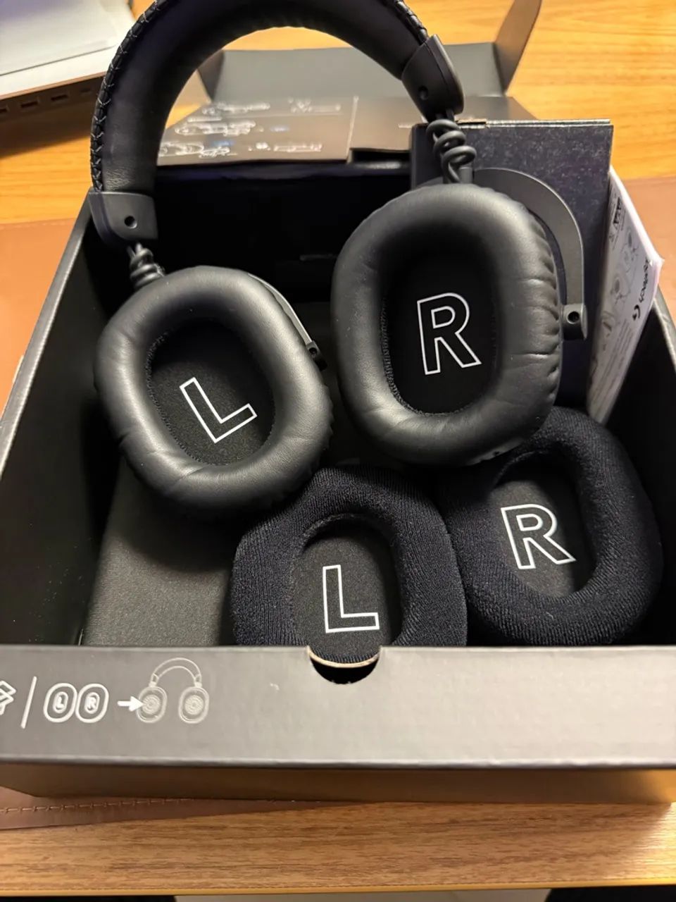 Headset Fone Logitech Pro X 2 Lightspeed Preto - Sem dongle - Foto 2