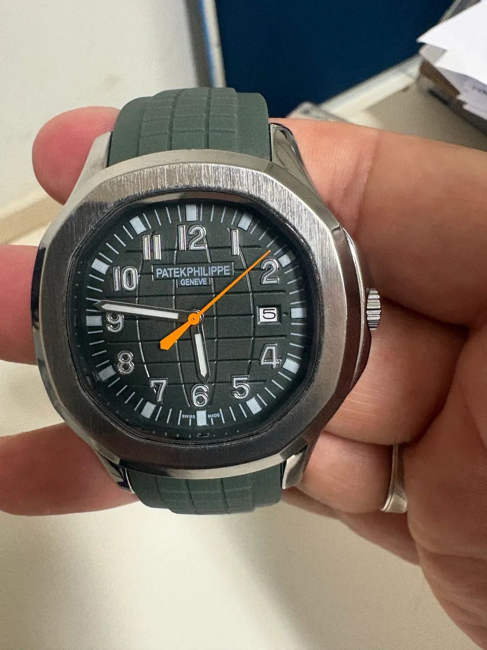 Relogio PATEK PHILIPPE AQUANOUT verde - Foto 2