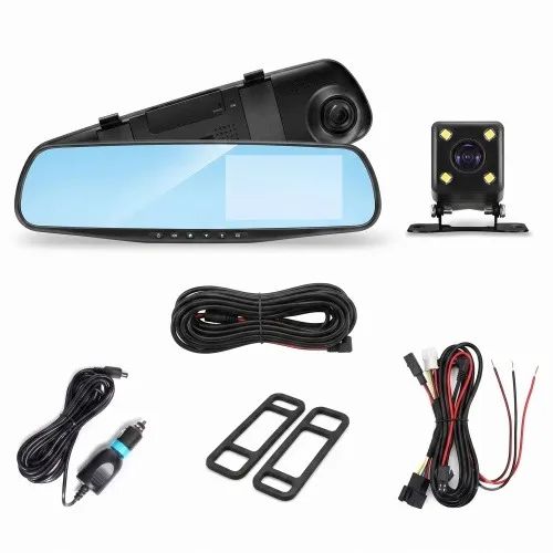 Espelho Retrovisor com Câmera Frontal e Câmera de Ré HD - Foto 3