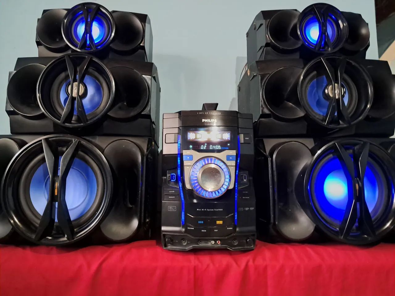 Som Mini System Philips TOP 1.600 Watts Rms,6 Caixas,Bluetooth,2 Usb, Aux - Foto 2