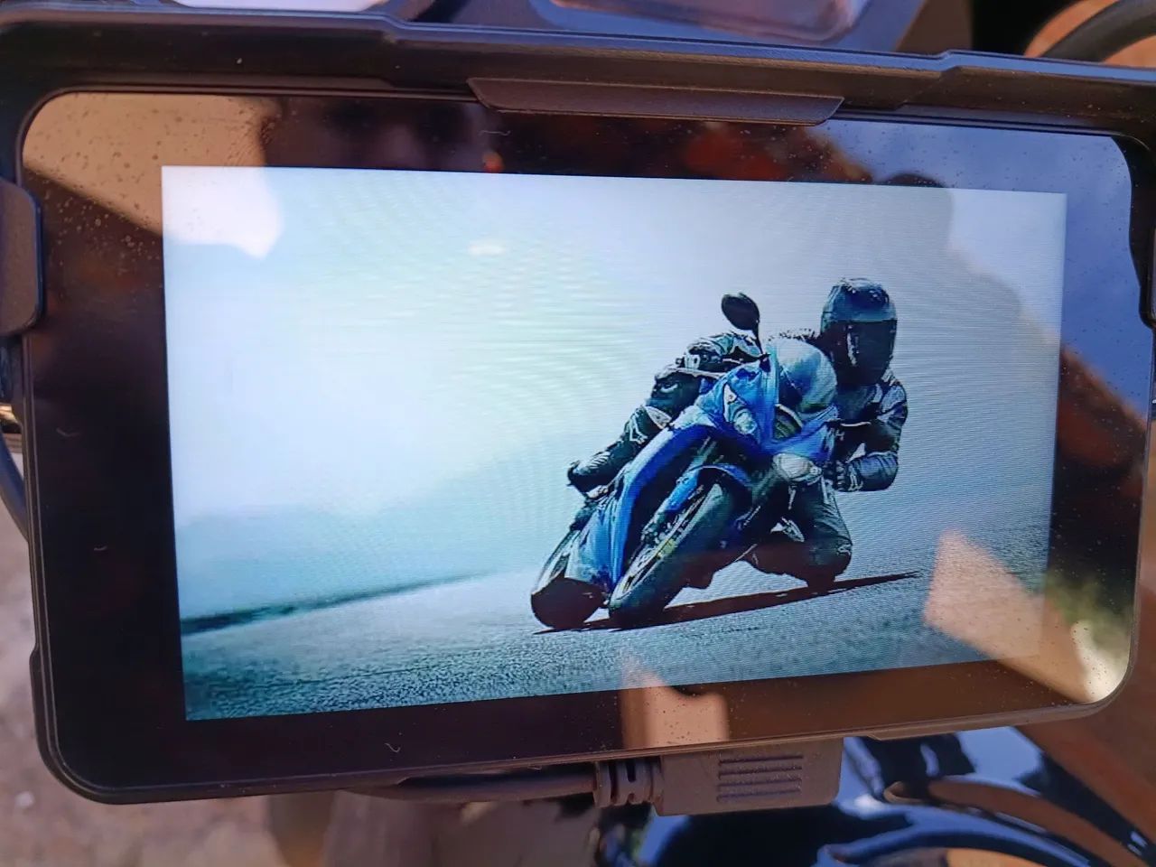 Multimidia para Moto Gps à Prova de Sol e Chuva IP67 CarPlay - Android Auto loja. - Foto 2