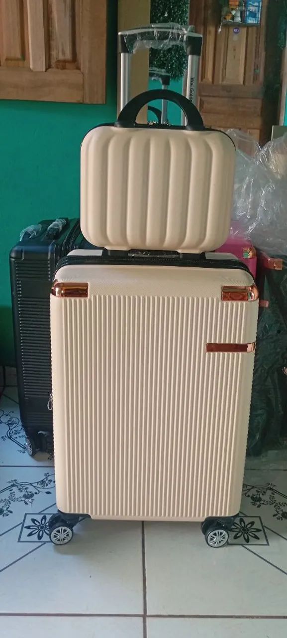 Kit mala mais frasqueira 