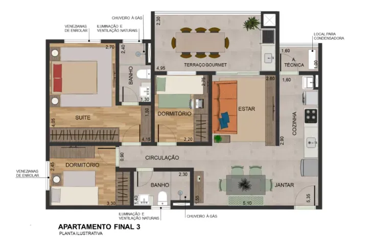 PLANTA 83m²