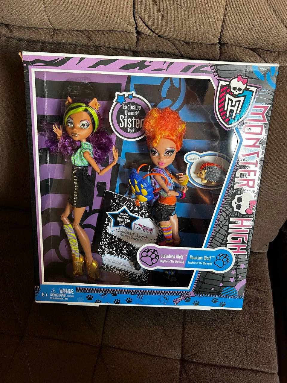 Howleen Wolf Básica e Clawdeen Sister Pack Monster High Lacradas