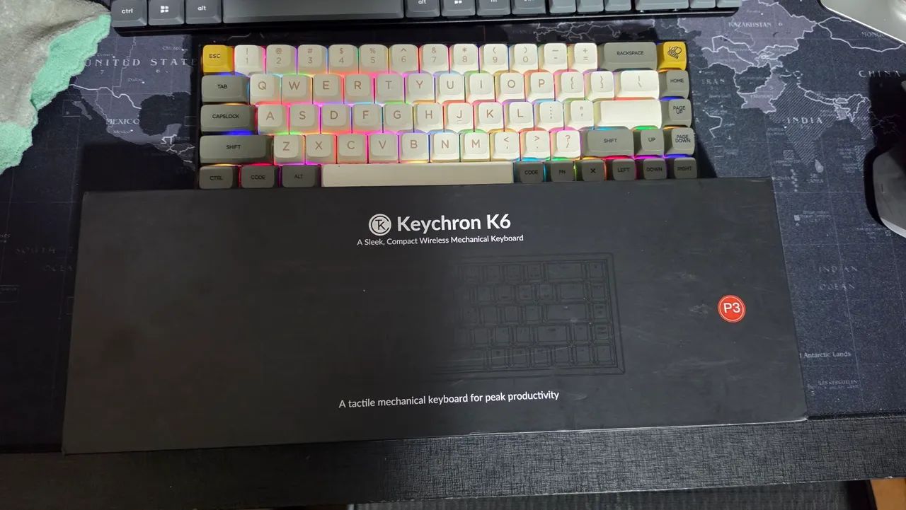 Teclado mecânico keychron k6 - Foto 3
