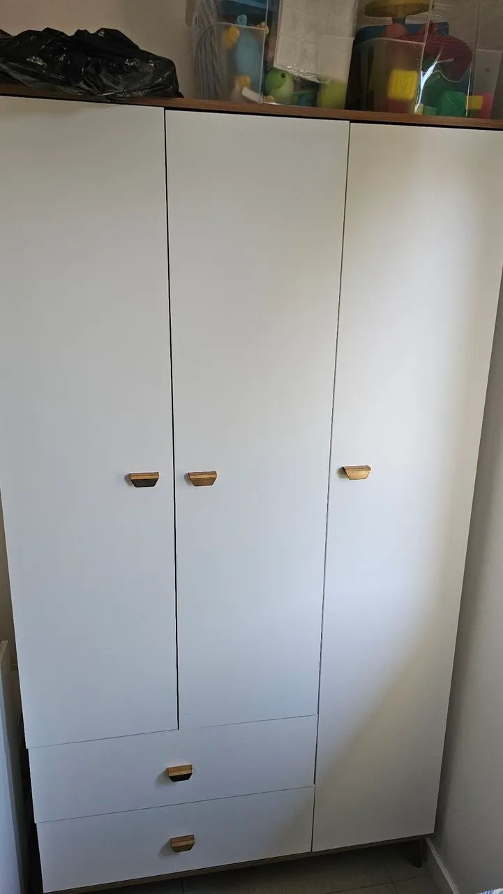 Guarda-roupas e cômoda infantis bartira - Foto 2
