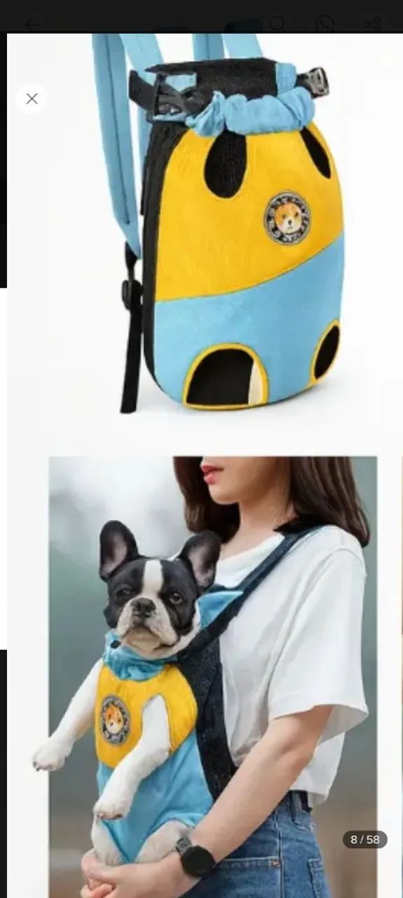 Mochila canguru para pet - Foto 4
