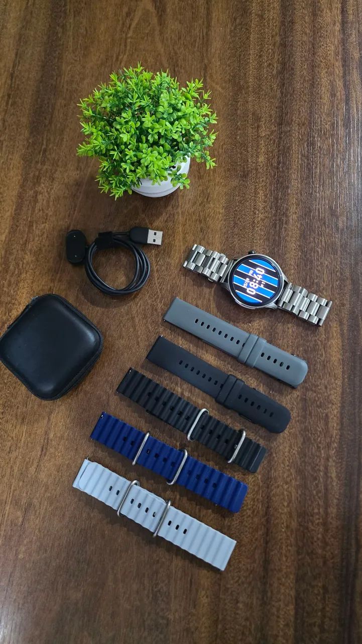 Amazfit GTR 4 + 6 pulseiras + película de vidro