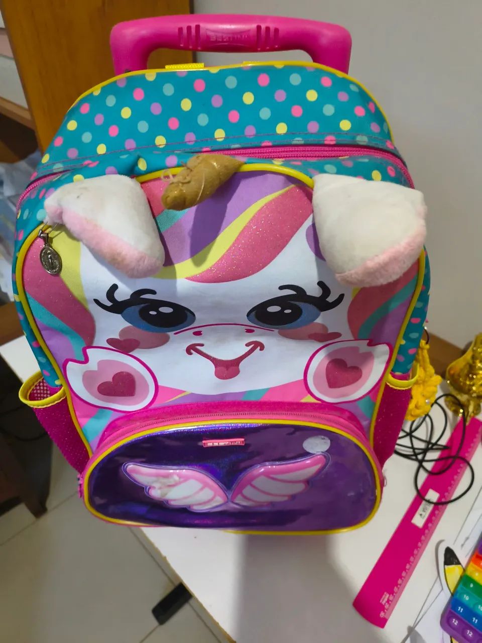 Mochila de rodinhas Sestini com lancheira  - Foto 5