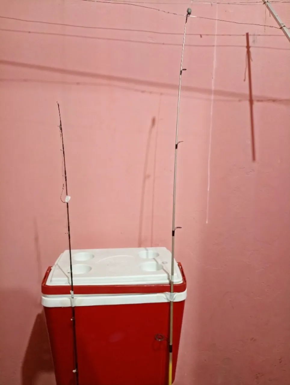 Cooler e Vara de pescar 