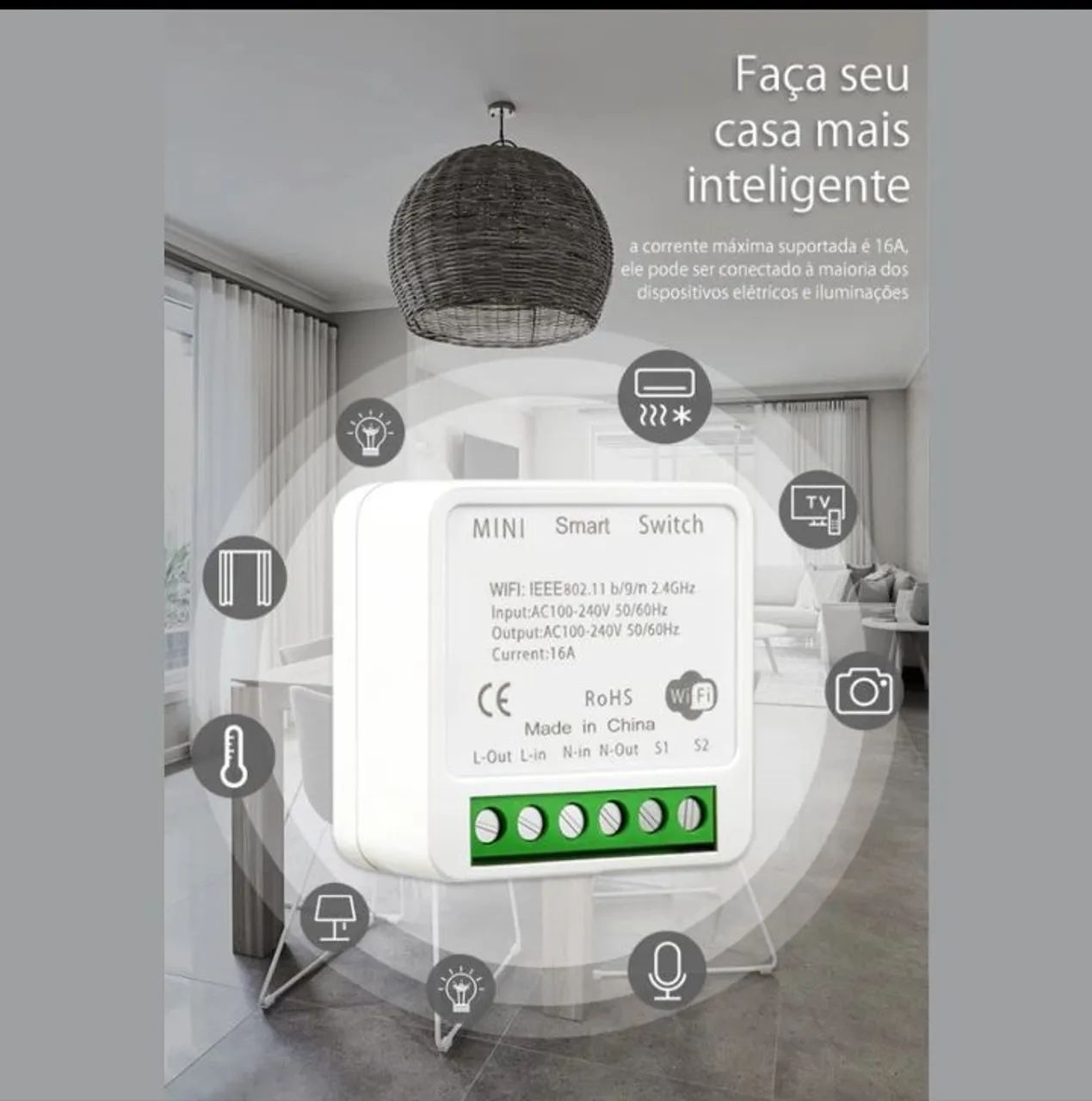 Mini interruptor wi-fi app smart Life - Foto 2