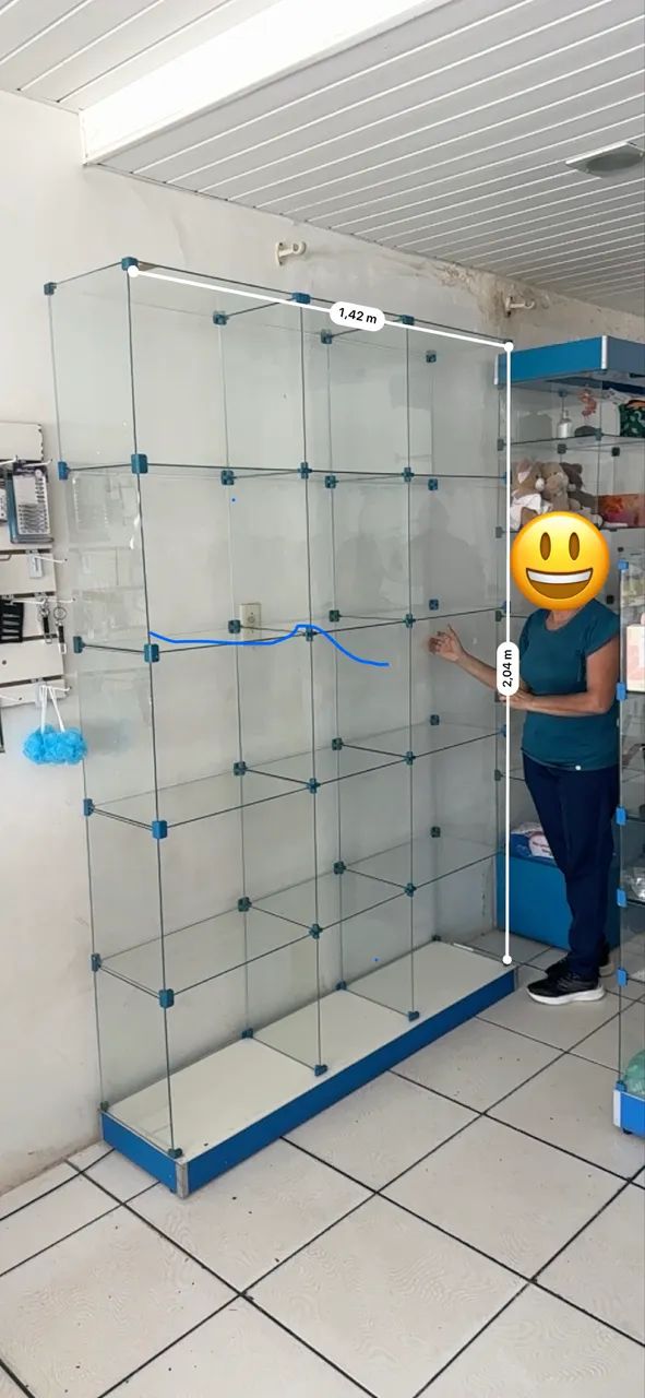 Vitrine grande com 15 nichos (2,00x1,40m) - Foto 2