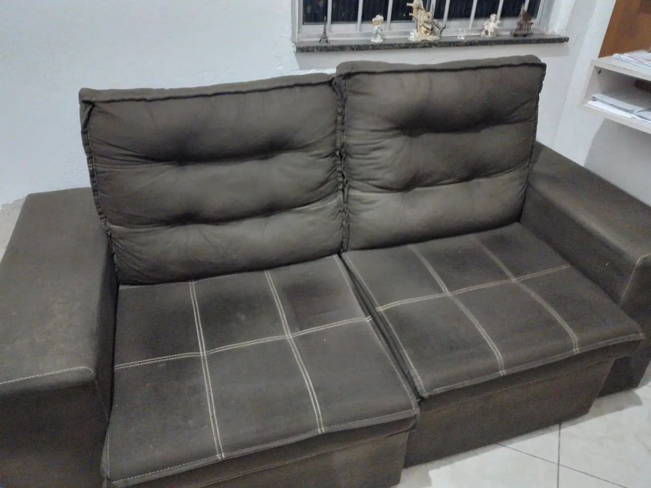 Sofá Retrátil Reclinável 2 lugare