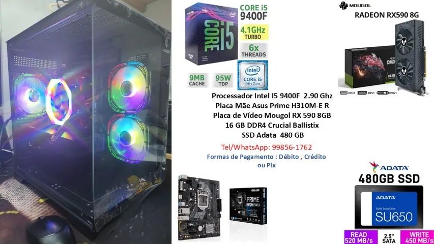 PC Gamer Intel Xeon /Core I9/Core I7/Core I5/Core I3/Ryzen 9/Ryzen