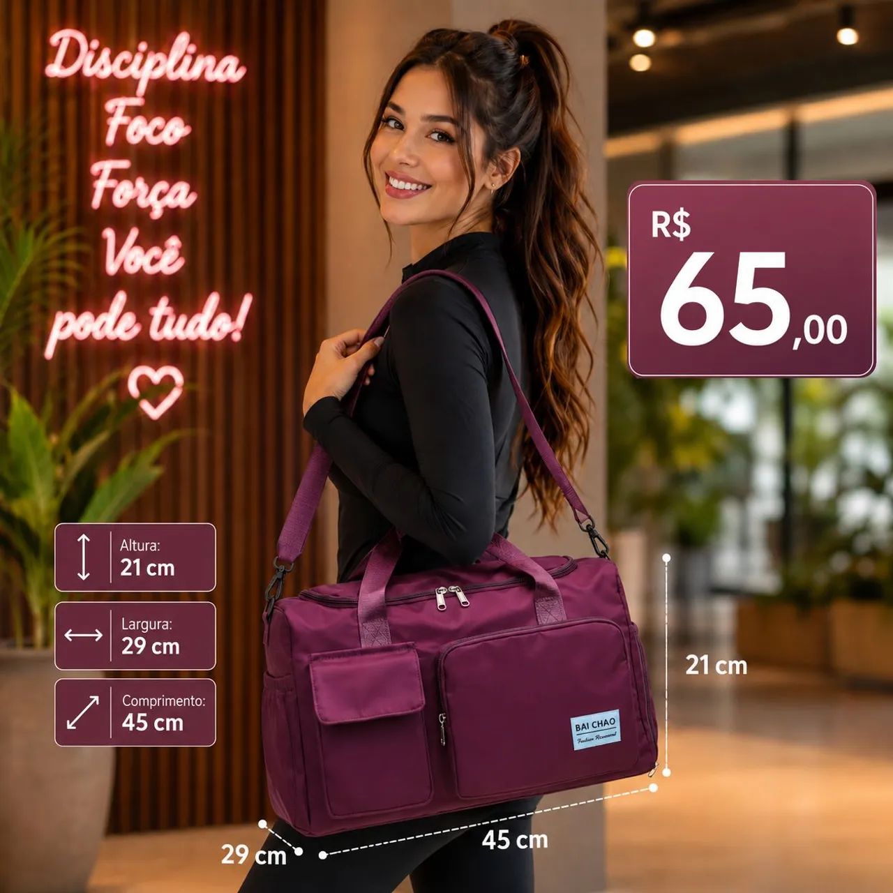 Bolsa de viagem/ academia  - Foto 4