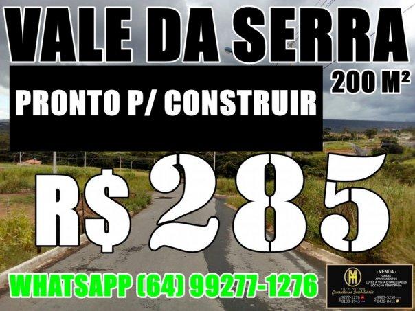Loteamento Vale da Serra em Caldas Novas Lotes Parcelados