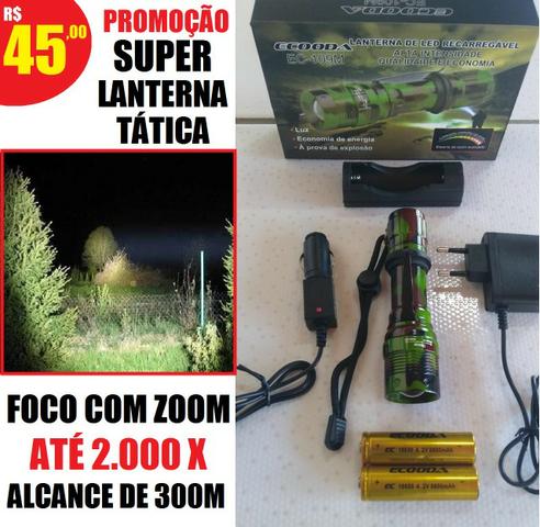 Promoção super Lanterna Tática Swat 300 metros 2 baterias (entrega grátis)