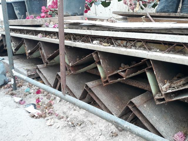 Estrutura de ferro para escada
