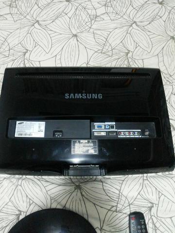 TV Lcd Samsung Monitor 24 Polegadas WideScreen t240m Hdtv + Conversor Digital Infokit - Foto 5