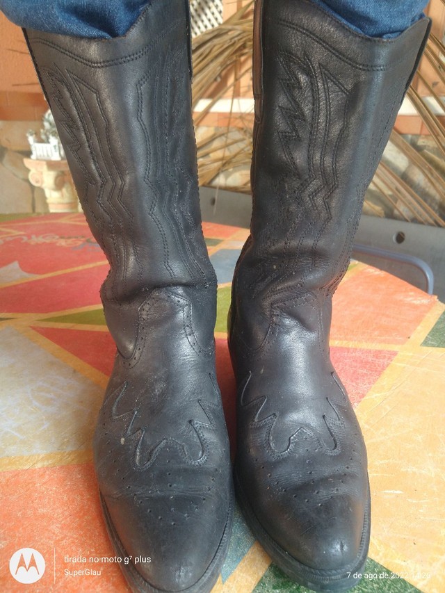 Bota de couro legítimo masculino  - Foto 2