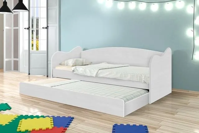 Sofa Cama Luke C/ Cama AuxIliar Branco - Frete Grátis - Receba Hoje