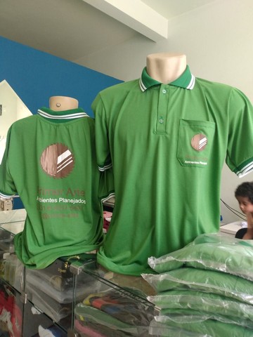 Silk bordado ou sublimação, camisas para empresas eventos e igreja  - Foto 6