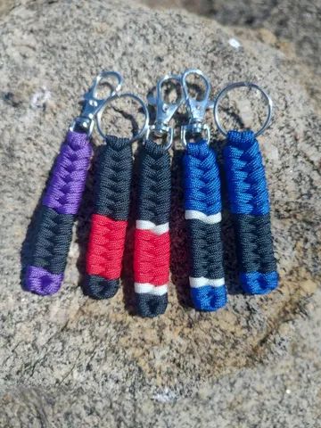 25x Chaveiros de Paracord 550 Faixa Jiu Jitsu BJJ Para Revender ou Presentear CT oss - Foto 2