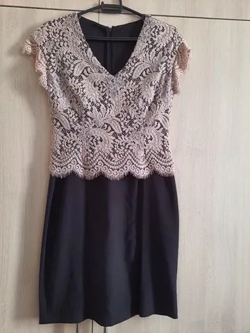 Vestido preto com blusa P