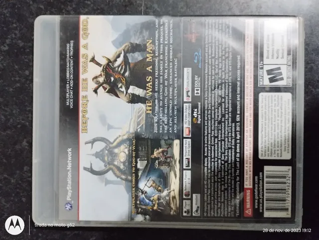 Usado: Jogo God of War: Ascension (SteelCase) - PS3 em Promoção na