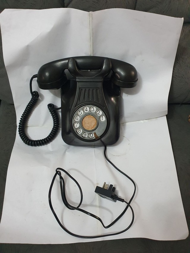 Antiguidade telefone baquelite parede excelente estado