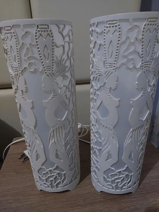 Par de Abajures Decorativos em pvc - Foto 2