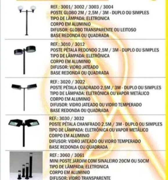 Postes de jardim 