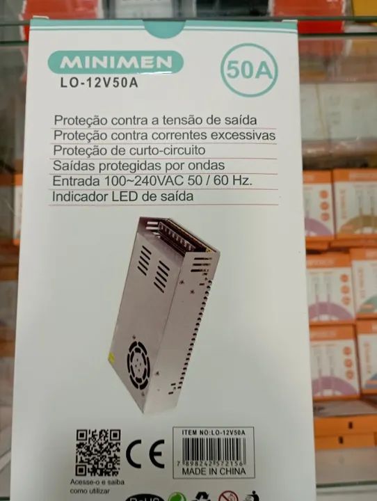 Fonte Chaveada 50a 12v colmeia cftv leds - Foto 5