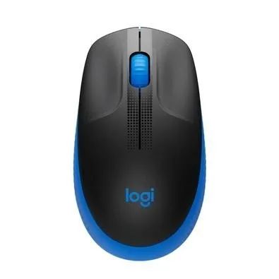 Mouse Sem Fio M190 Usb 1000 Dpi Preto/Azul - Logitech