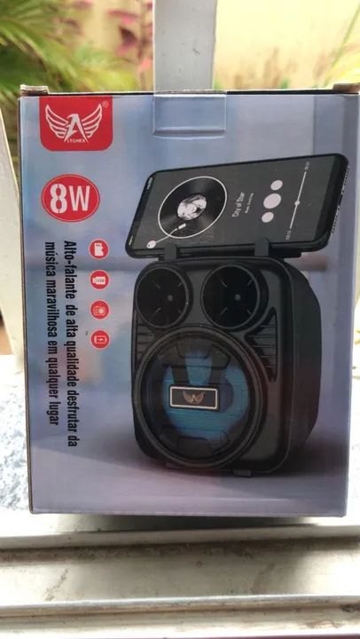 Caixa de Som Led Rádio Bluetooth Mini Speaker (Garantia) - Foto 3