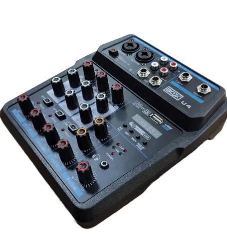 Mesa De Som 4 Canais Boxx U4 Interface Otg Para Gravações - Foto 2