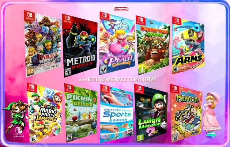 Donkey 1 Wario Arms Nintendo Sport Metroid Kirby Luigi Mario Party Hyrul Pikmin Peach 1 