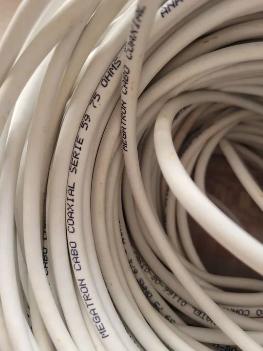 Cabo Coaxial  Branco - Foto 2