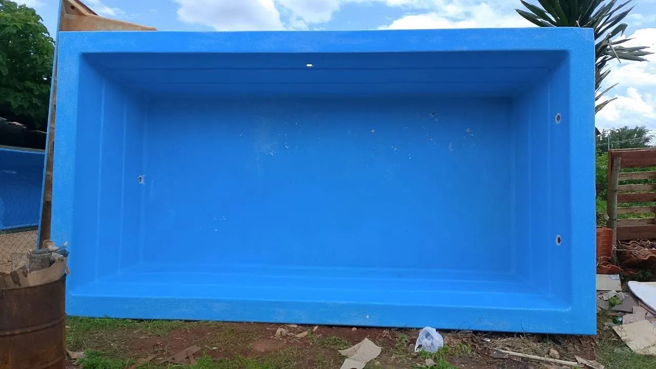 Piscina de fibra de vidro para seu lazer!